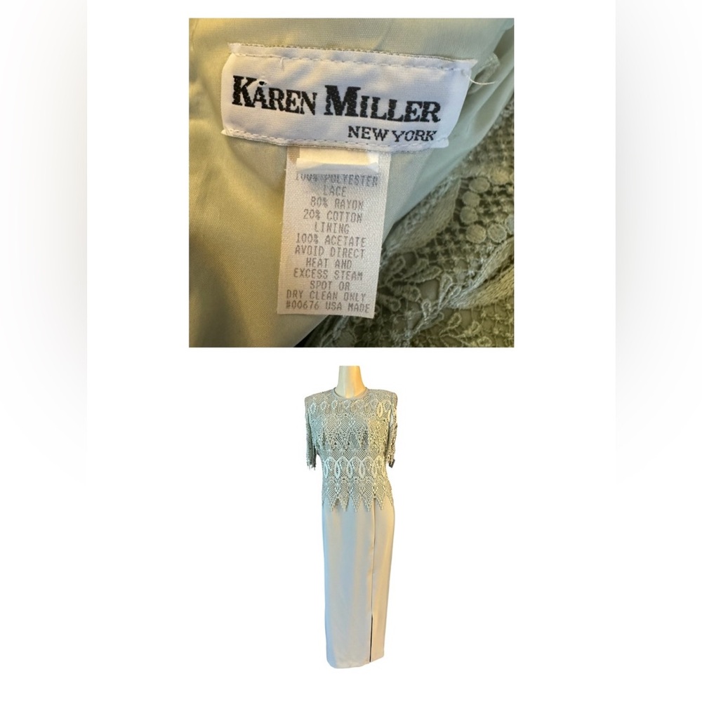 KAREN MILLER NEW YORK FORMAL MAXI DRESS VINTAGE, WOMEN SIZE 10